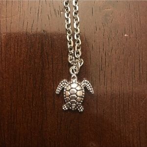 Sea Turtle Necklace on 20” Stainless Steel Chain